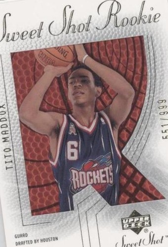 2002-03 Upper Deck Sweet Shot - Tito Maddox #99