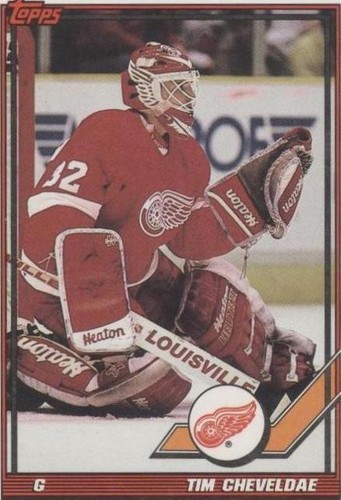 1991-92 Topps - Tim Cheveldae #35