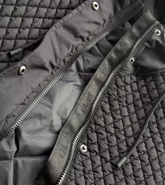 Pre-owned Max Mara Lady Weekend Maxmara Solid Color Hooded Waistband Casual Down Jacket In Black
