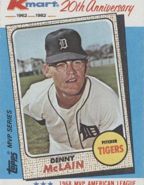 Serie MVP Topps Kmart 1982 - Denny McLain #13