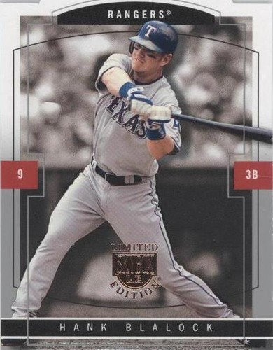 2004 Skybox Limited Edition - Hank Blalock #75