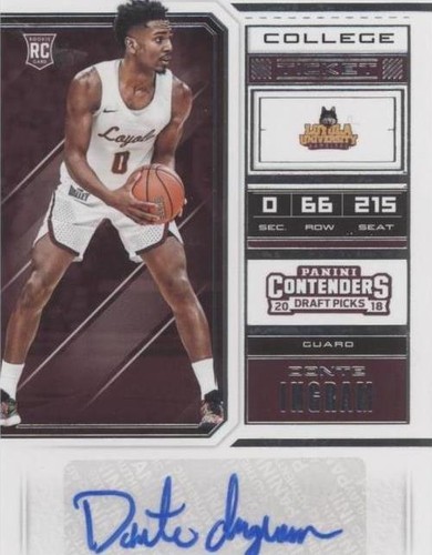 2018 Panini Contenders Draft Picks - Donte Ingram #94