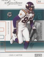 2002 Playoff Prime Signatures Cris Carter #10