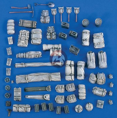 Verlinden 1/35 M3 Half-track Stowage and Accessories Set for Tamiya kit 1856