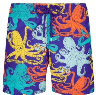 Vilebrequin Swim Trunks Men 2XL XXL Long Octopussy Board Shorts Okoa NWT $310