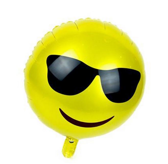 Articles De Fete 18 Foil Balloon Emoji Visages Joyeux Anniversaire Gratuit 18 Emoji Balloon Aleatoire Envoye Maison