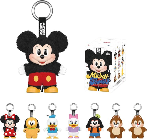 POP MART Mickey Family Cute Together Keychain Series Figures