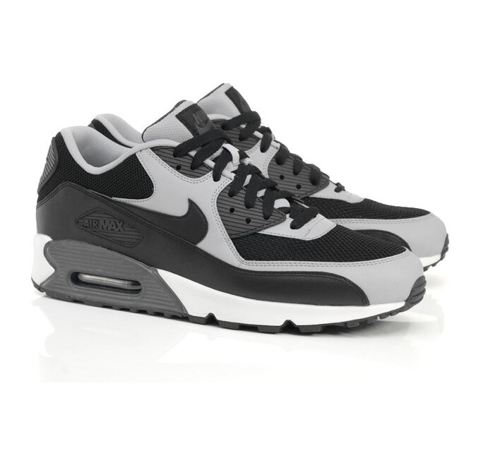 Nike Air Max 90 Essential BlackWolf Grey Mens Sizes NIB 537384 053 Nike Air Max 90 Essential BlackWolf Grey Mens Sizes NIB 537384 053