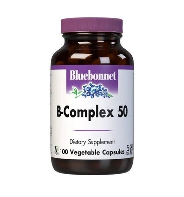 Bluebonnet B-Complex 50 100 растительных капсул