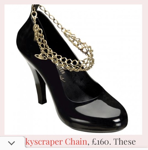 Vivienne Westwood ブラック ハイヒール 36.5 Vivienne Westwood for Melissa Women's Skyscraper Pearl Heels