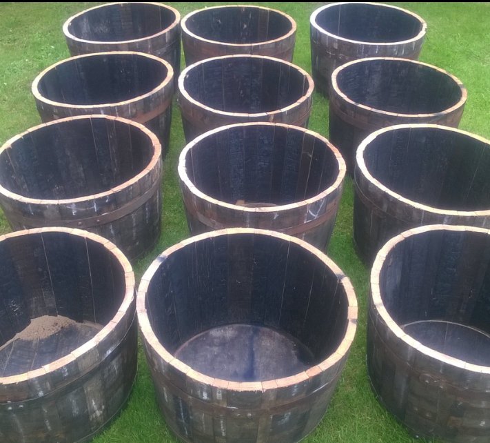 Half Whisky Barrel Garden Tubs in Falkirk Gumtree