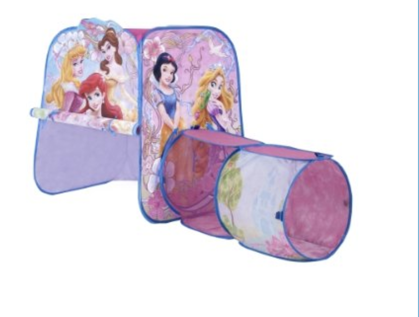 Disney Princess Adventure Hut Tent Playhut Twist N Fold Pop Up Setup with tunel