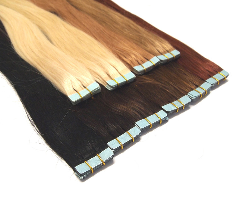 Tape In On 100 Echthaar Remy Hair Extensions Haarverlängerung 2,5g Tresse