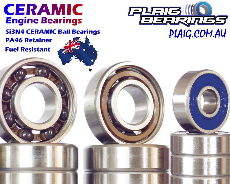 Nitro Engine Bearings Kits Front & Rear Crank Bearings Ceramic