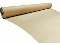 100 100m x 600mm 24&quot; 24 STRONG BROWN KRAFT WRAPPING PAPER 90gsm roll thick