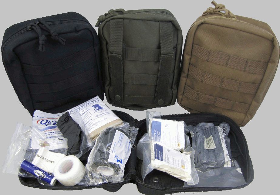 Elite First Aid Military IFAK "Individual First Aid Kit" w/ Quikclot