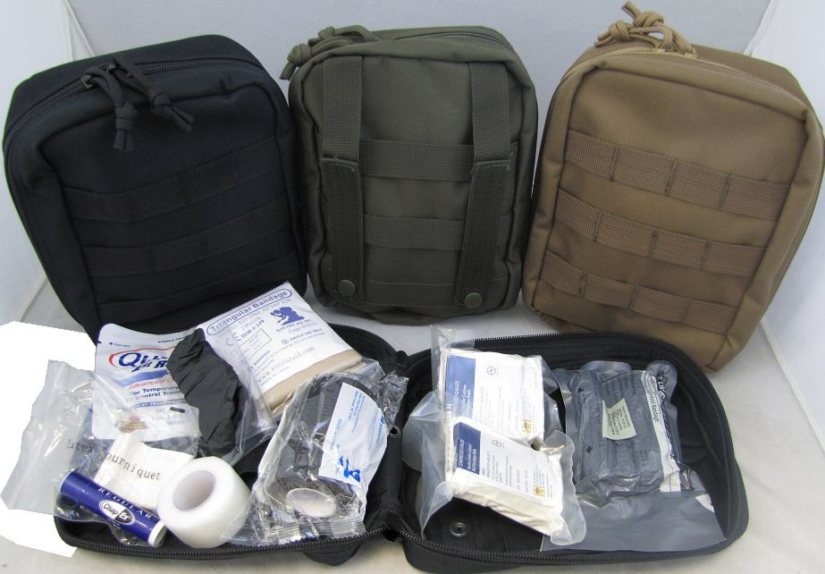 Elite First Aid Military IFAK "Individual First Aid Kit" w/ Quikclot