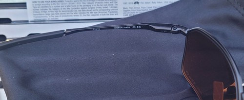 Pre-owned Oakley Savitar 6047-0458 Sunglasses Satn Black Ti/ Prizm Rose Gold Polarized