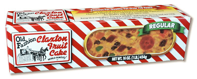 Claxton Fruit Cake - 1 Lb. Regular Recipe - Packed in New, Exclusive Claxton Car