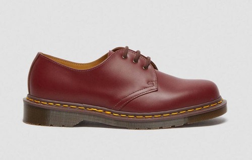 [12877601] Мужские кроссовки Dr. Martens 1461, ВИНТАЖНЫЕ, СДЕЛАНЫ В АНГЛИИ, ОКСФОРД, КРАСНЫЙ КВИЛОН