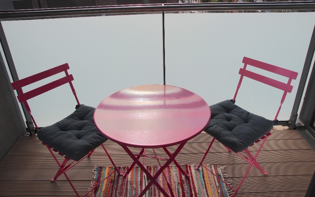 John Lewis Pink Folding Steel Garden Bistro Set Outdoor garden