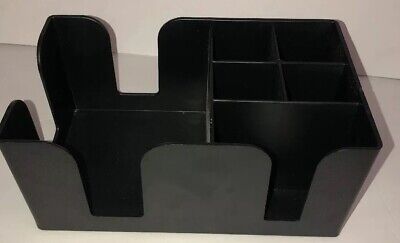 Co-Rect Plastic Bar Caddy with Rectangular Design,Black-RARE