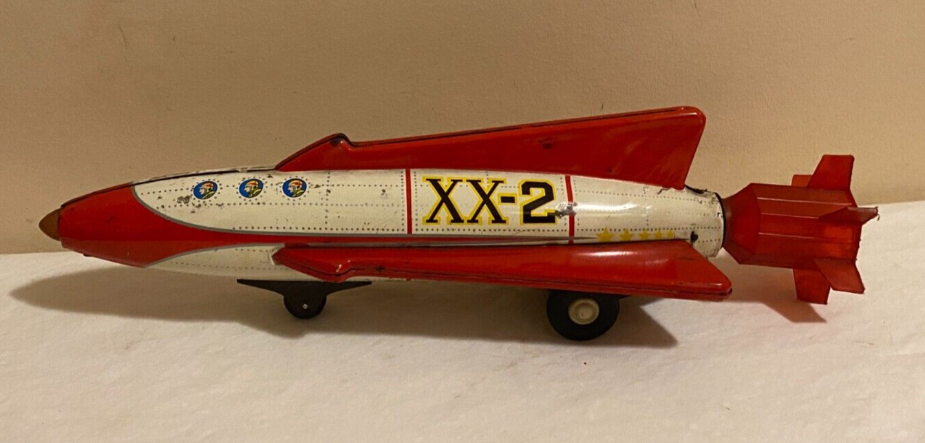 TN Nomura XX-2 Japan Tin Rocket Friction Vintage Large Space TN Nomura XX-2 Japan Tin Rocket Friction Vintage Large Space