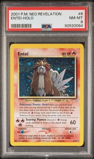 Pokémon card Entei Neo Revelation Entei [Neo Premium] #244 Prices | Pokemon Japanese Awakening