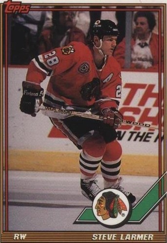 1991-92 Topps - Steve Larmer #75