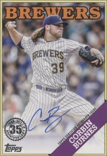 直筆サイン topps now CORBIN BURNES JOSH HADER 直筆サイン