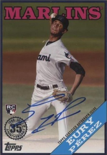Eury Perez SP2023 Topps Update All Aces BLUE Back Parallel