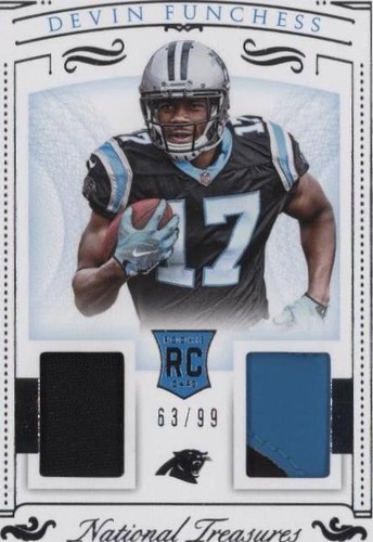 2015 Panini National Treasures Devin Funchess #RDM-DF