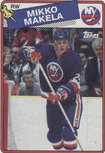 1990 Topps Los Angeles Kings Hockey Card #229 Mikko Makela