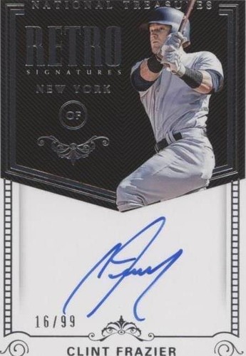 2018 Panini National Treasures - Clint Frazier #RS-CF