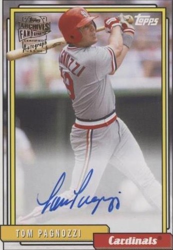 2020 Topps Archives - Tom Pagnozzi #FFA-TP