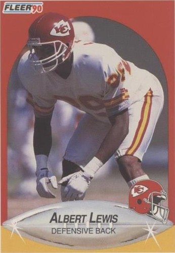 1990 Fleer Albert Lewis #201