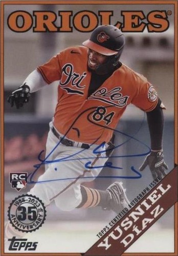 2023 Topps Update Series - Yusniel Diaz #88BA-YD