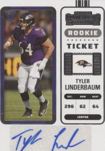 2022 Panini Contenders Tyler Linderbaum #155