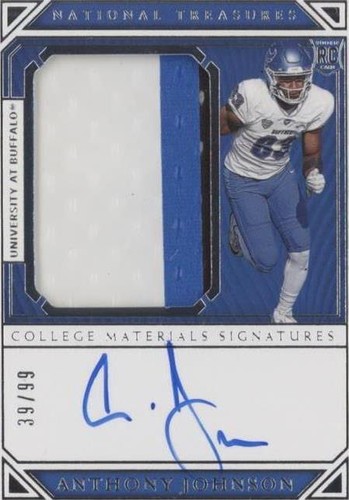 2019 Panini National Treasures Collegiate Anthony Johnson #117