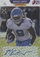 2021 Leaf Pro Set Metal Michael Carter #PA-MC1