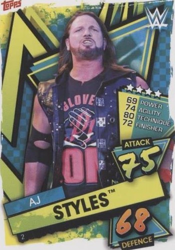 2021 Topps WWE Slam Attax - AJ Styles #2