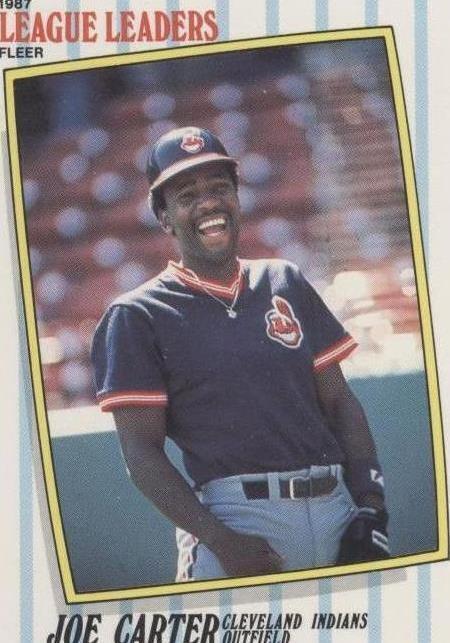 1987 年 Fleer 大联盟领袖 - Joe Carter #9