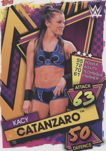 2021 Topps Chrome WWE Slam Attax Red Wave Refractor /5 Kacy