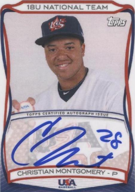 2010 Topps USA Baseball Team - Christian Montgomery #A-6