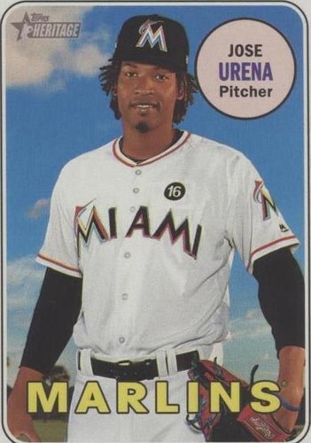 2018 Topps Heritage - Jose Urena #491