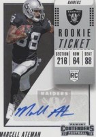 2018 Panini Contenders Marcell Ateman #192