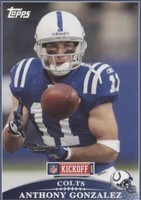 2009 Topps Kickoff Anthony Gonzalez #14