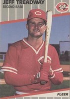 1989 Fleer - Jeff Treadway #173