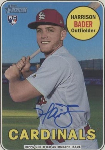 2018 Topps Heritage - Harrison Bader #ROA-HB