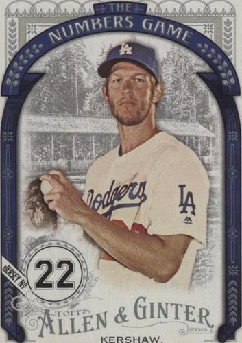 2016 Topps Allen & Ginter - Clayton Kershaw #NG-65